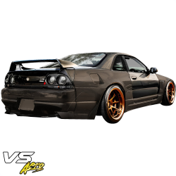 VSaero FRP TKYO Wide Body Rear Add-ons 2pc for Nissan Skyline (R33) GTR 1995-1998 > 2dr Coupe image - 6