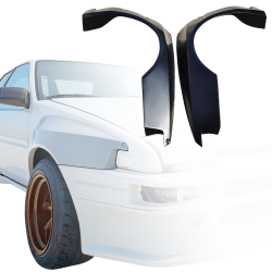 VSaero FRP TKYO Wide Body Fenders Flares (front) 40mm for Toyota Corolla (AE86) Trueno 1984-1987 > 3dr Hatch image - 7