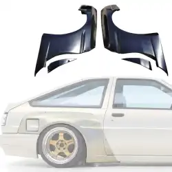 FRP TKYO Wide Body Fenders (rear) 4pc 70mm > Toyota Corolla (AE86) 1984-1987 > 2/3dr image - 28