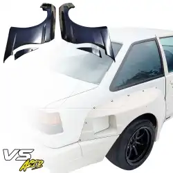 FRP TKYO Wide Body Fenders (rear) 4pc 70mm > Toyota Corolla (AE86) 1984-1987 > 2/3dr image - 38
