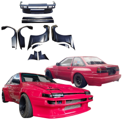 VSaero FRP TKYO Wide Body Kit for Toyota Corolla (AE86) Trueno 1984-1987 > 3dr Hatch image - 1