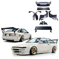 FRP TKYO Wide Body Kit /w GT Wing > Toyota Corolla (AE86) Trueno 1984-1987 > 3dr Hatch image - 10