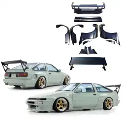 FRP TKYO Wide Body Kit /w GT Wing > Toyota Corolla (AE86) Trueno 1984-1987 > 3dr Hatch image - 1