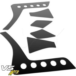 VSaero Plastic TKYO Wide Body Side Canards for Toyota GR86 2022-2024 image - 3