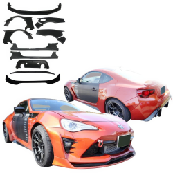 VSaero FRP AG T2 Wide Body Kit w Wings for Subaru BRZ (ZN6) 2013-2020 image - 2