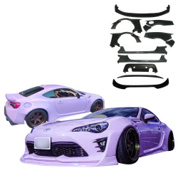 VSaero FRP AG T2 Wide Body Kit w Wings for Subaru BRZ (ZN6) 2013-2020 image - 1
