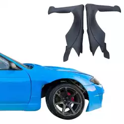 FRP TKYO v2 Wide Body S14.5 Conversion Fenders (front) > Nissan 240SX (S14) 1995-1996 image - 9