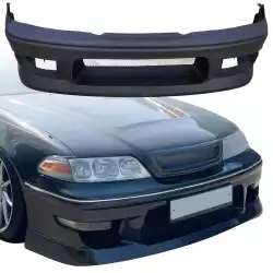 FRP MSPO Front Bumper > Toyota Mark II (JZX100) 1997-2000 image - 1