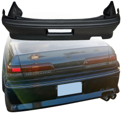 VSaero FRP MSPO Rear Bumper for Toyota Mark II (JZX100) 1997-2000 image - 1
