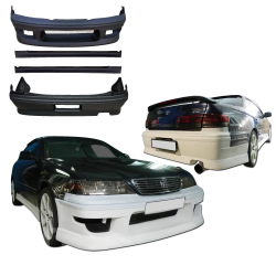 VSaero FRP MSPO Body Kit 4pc for Toyota Mark II (JZX100) 1997-2000 image - 4