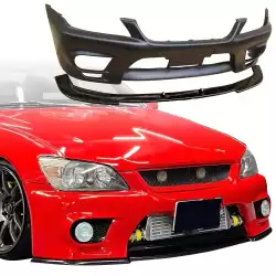FRP TRDE Neo Type-A Front Bumper Splitter Combo > Lexus IS300 SXE10 2000-2005 image - 1