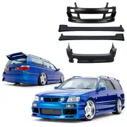 FRP DFIN Body Kit 4pc > Nissan Stagea (C34) 1998-2001 image - 1