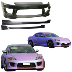 VSaero Urethane TSUN Body Kit 3pc for Mazda RX-8 (SE3P) 2004-2008 image - 2