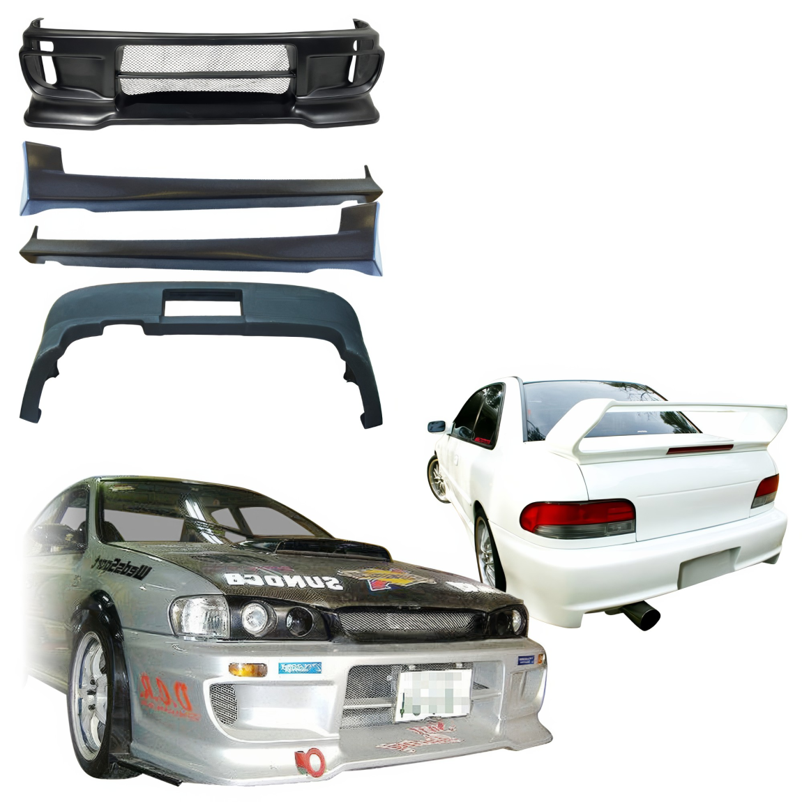 All kind of body kits for Subaru Impreza 1993. Exterior/Complete Body Kits 