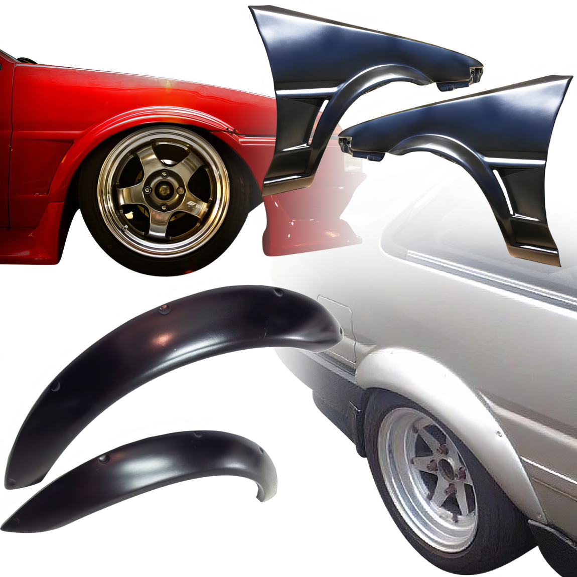 All kind of body kits for Toyota Corolla 1984. Exterior/Fenders 