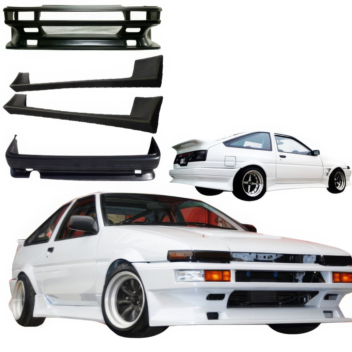 All kind of body kits for Toyota Corolla 1984. Exterior/Complete Body Kits 