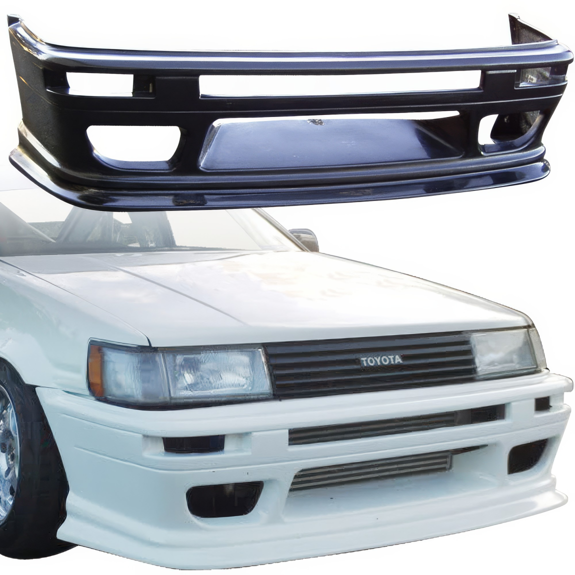 All kind of body kits for Toyota Corolla 1984. Exterior/Front Bumpers or Lips 