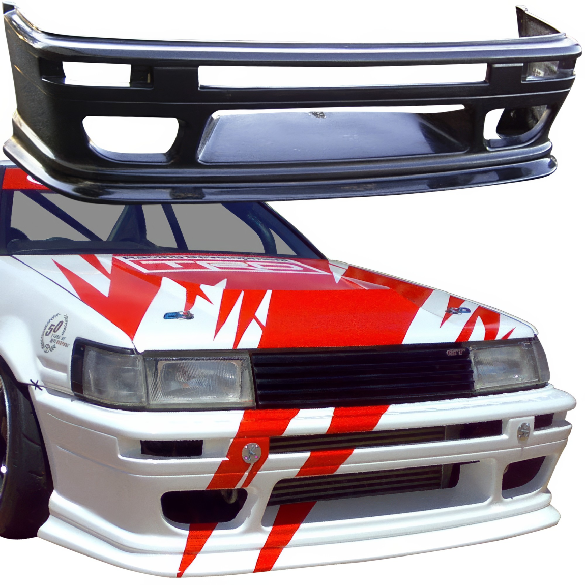 All kind of body kits for Toyota Corolla 1984. Exterior/Front Bumpers or Lips 