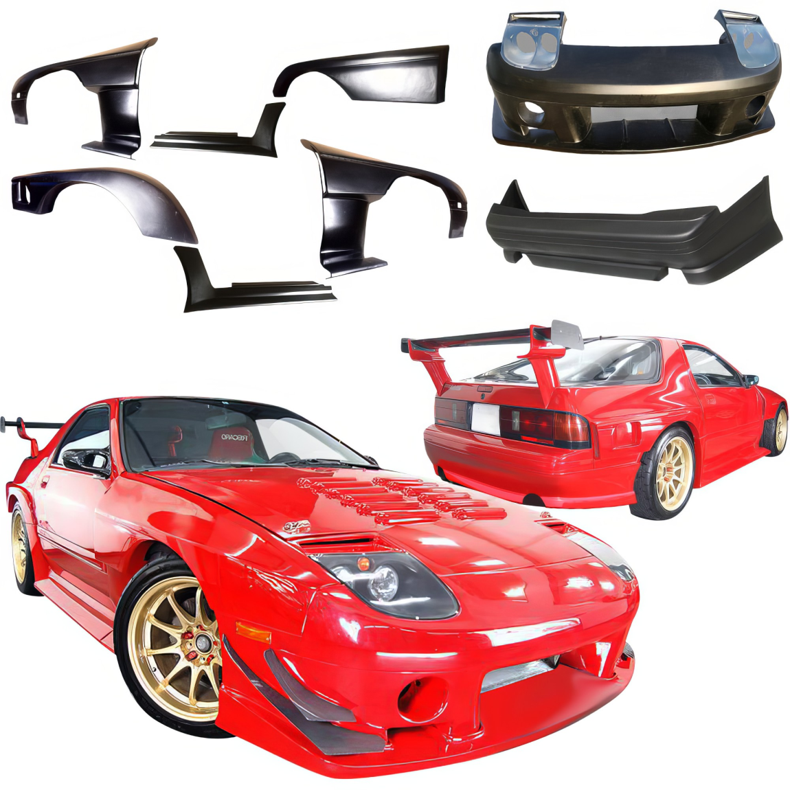 All kind of body kits for Mazda RX-7 1986. Exterior/Complete Body Kits 