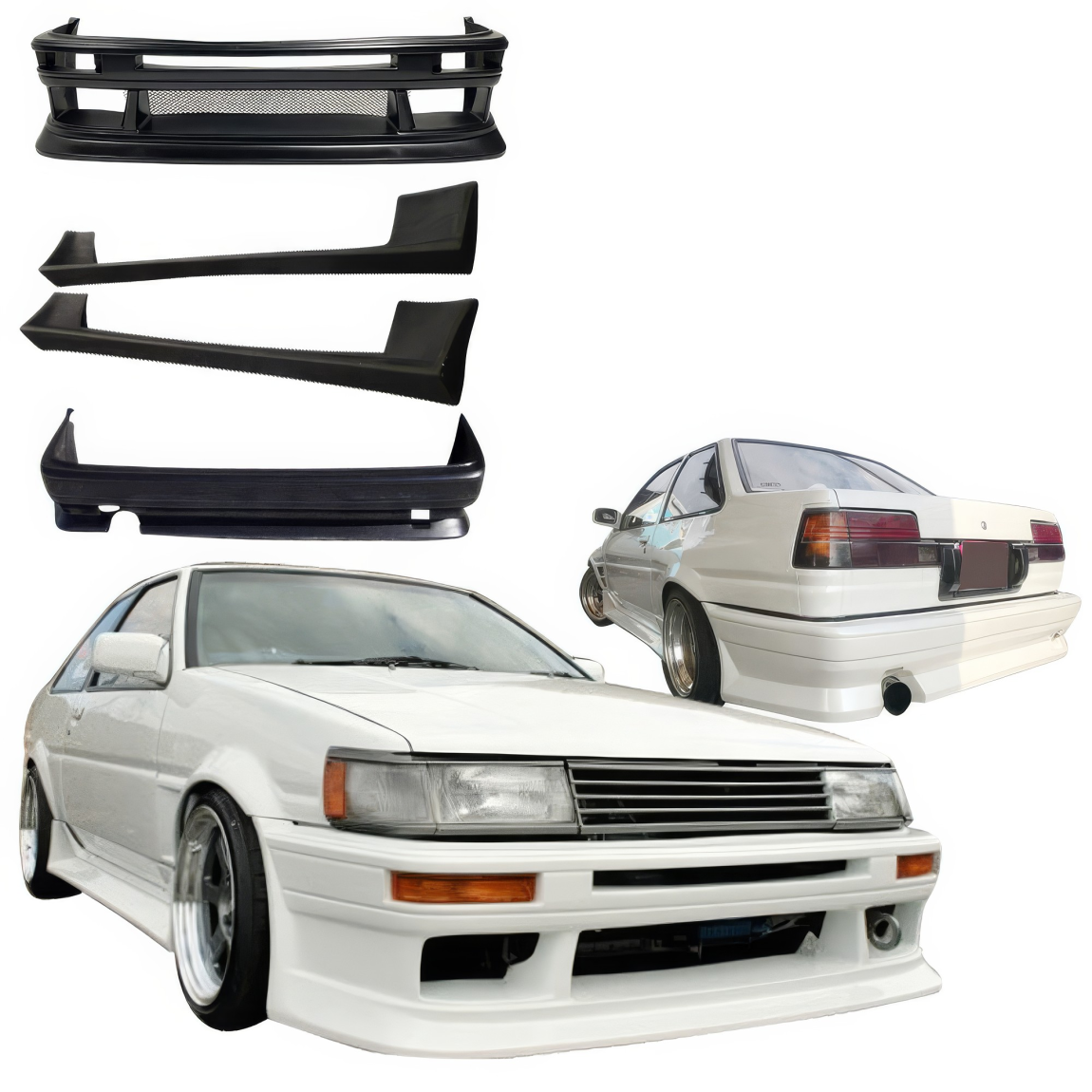 All kind of body kits for Toyota Corolla 1984. Exterior/Complete Body Kits 
