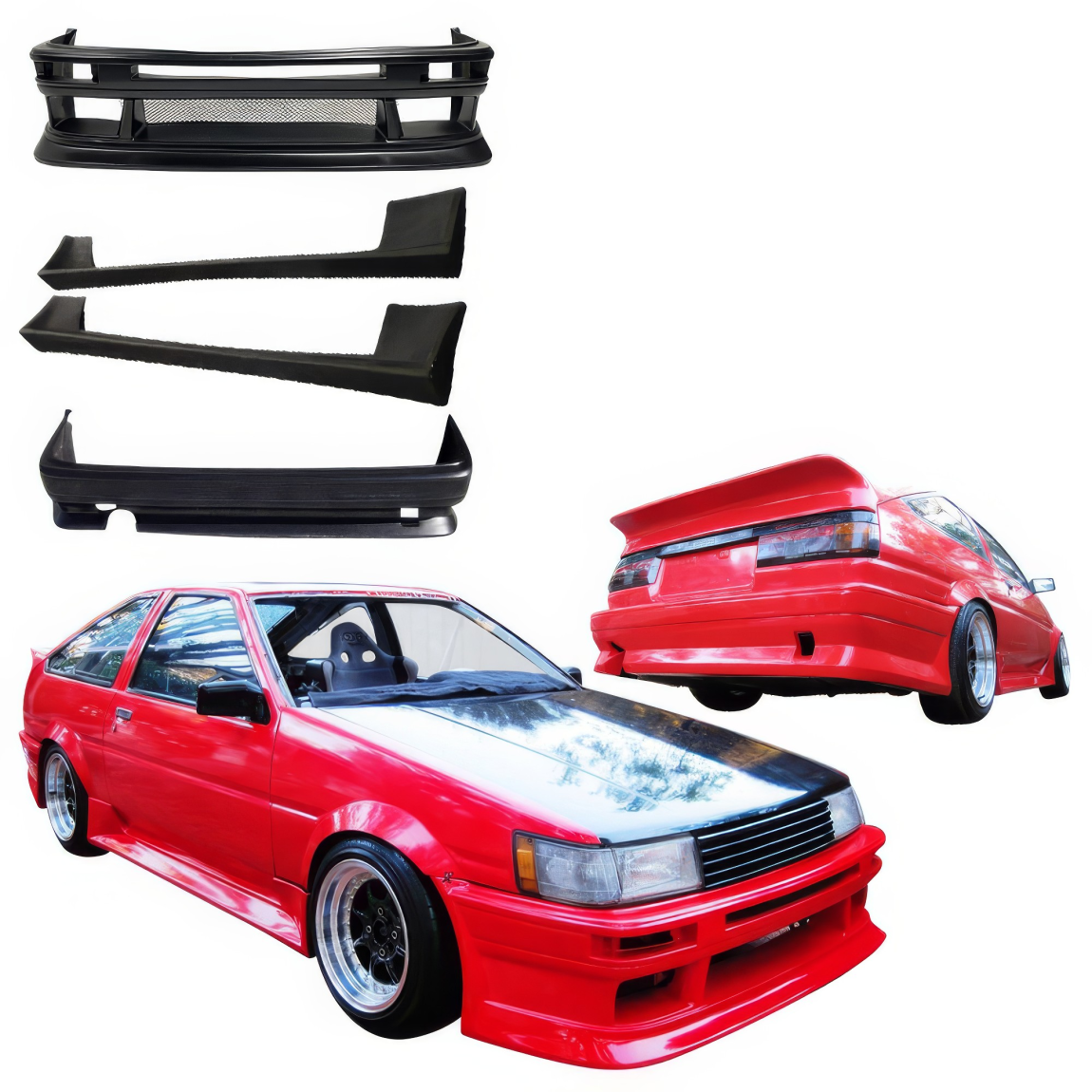 All kind of body kits for Toyota Corolla 1984. Exterior/Complete Body Kits 
