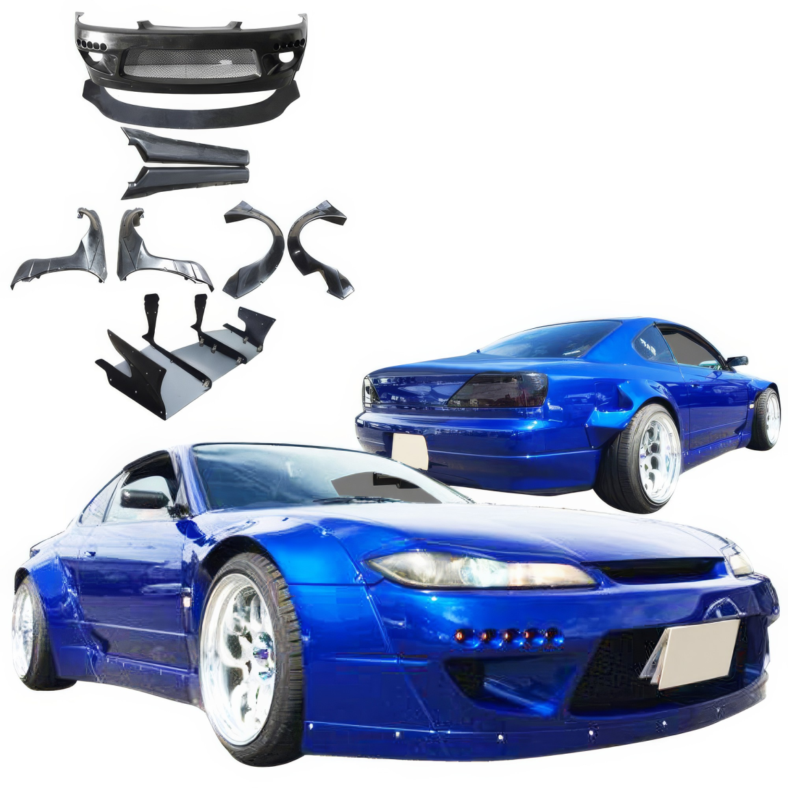 All kind of body kits for Nissan Silvia 1999. Exterior/Complete Body Kits 