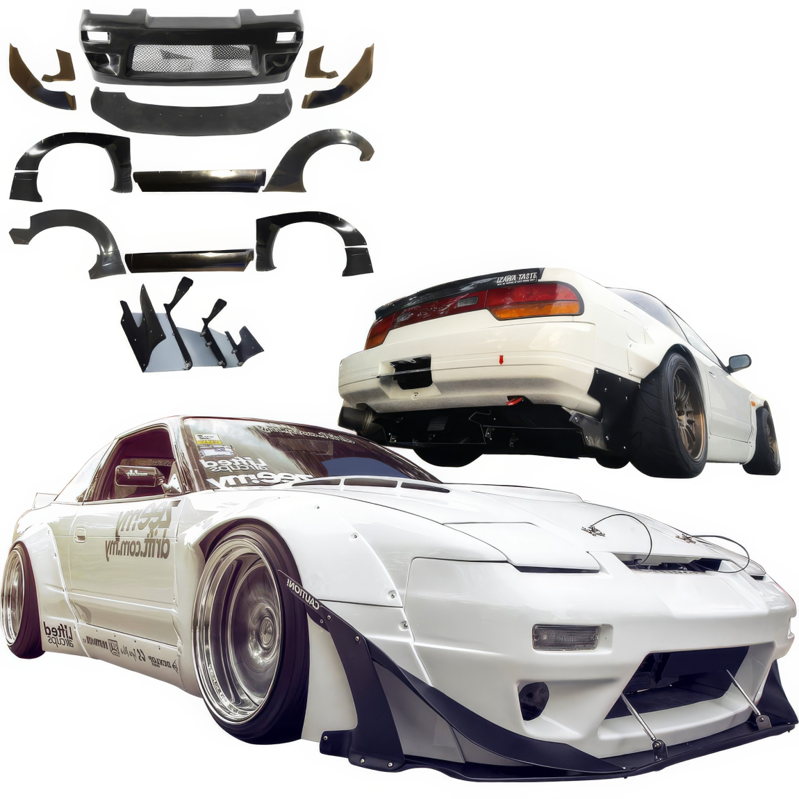 All kind of body kits for Nissan 240SX 1989. Exterior/Complete Body Kits 