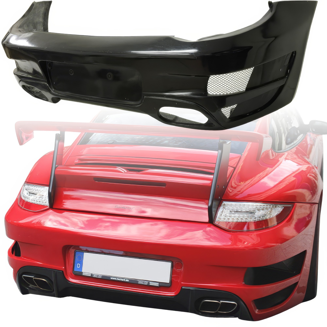 All kind of body kits for Porsche 911 2009. Exterior/Rear Bumpers or Lips 