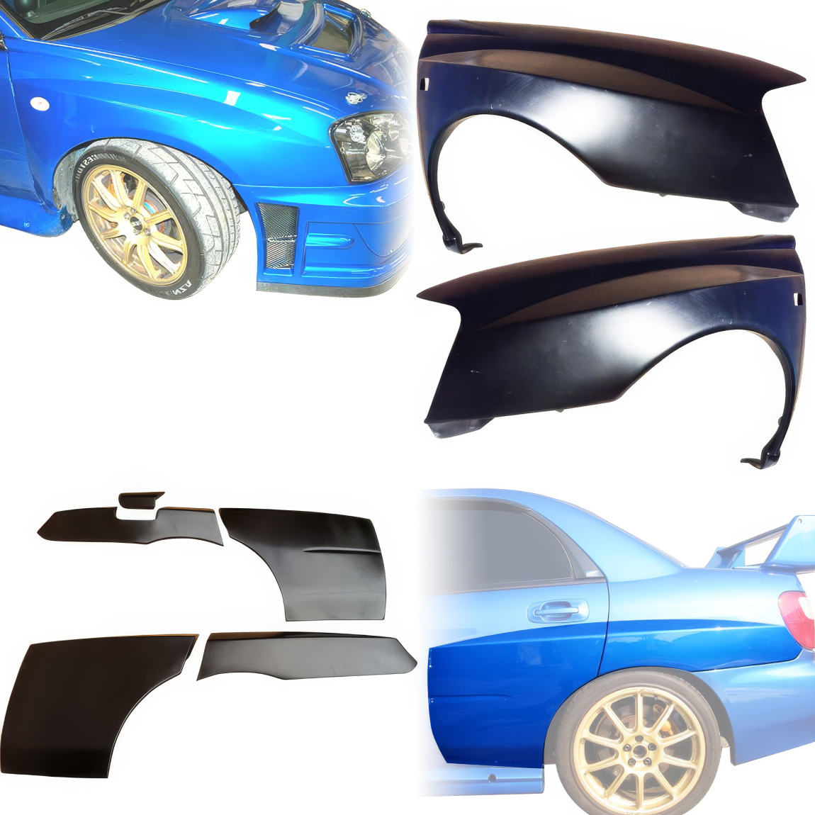 All kind of body kits for Subaru Impreza 2004. Exterior/Fenders 