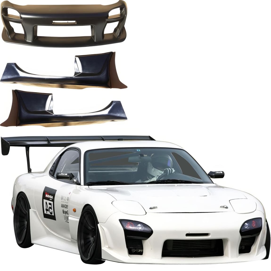 All kind of body kits for Mazda RX-7 1993. Exterior/Complete Body Kits 