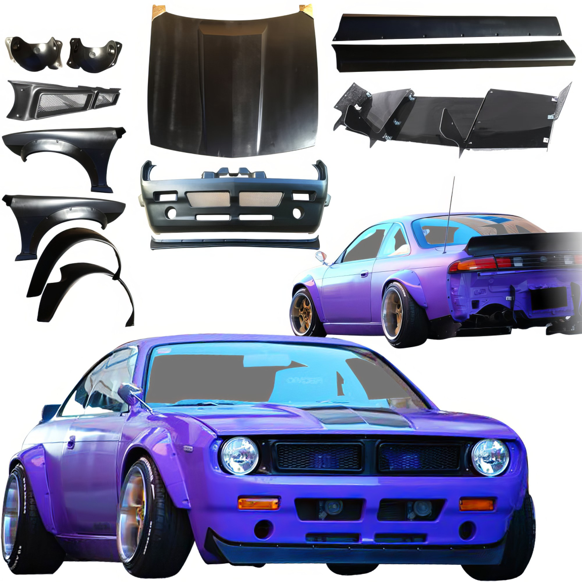 All kind of body kits for Nissan 240SX 1995. Exterior/Complete Body Kits 