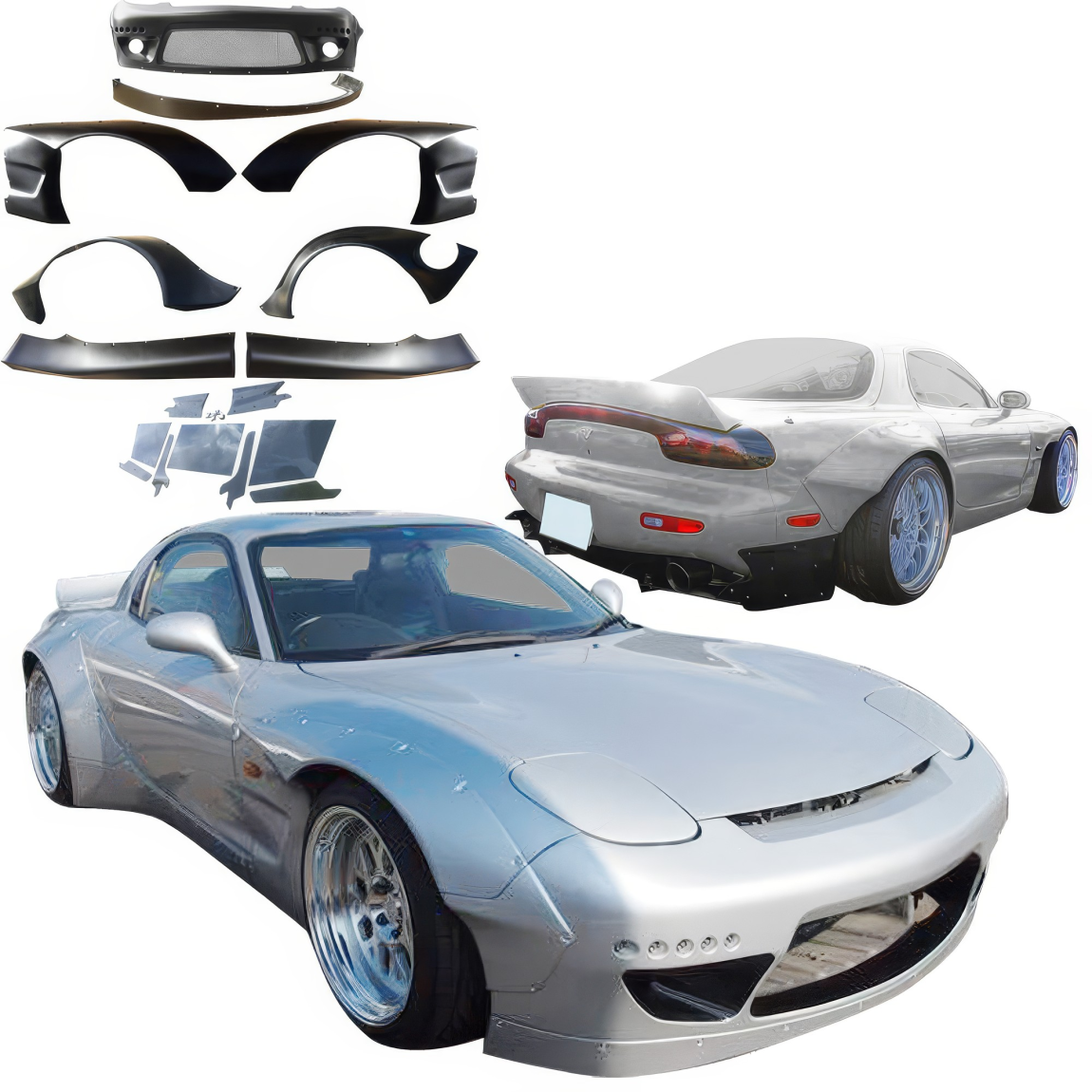 All kind of body kits for Mazda RX-7 1993. Exterior/Complete Body Kits 