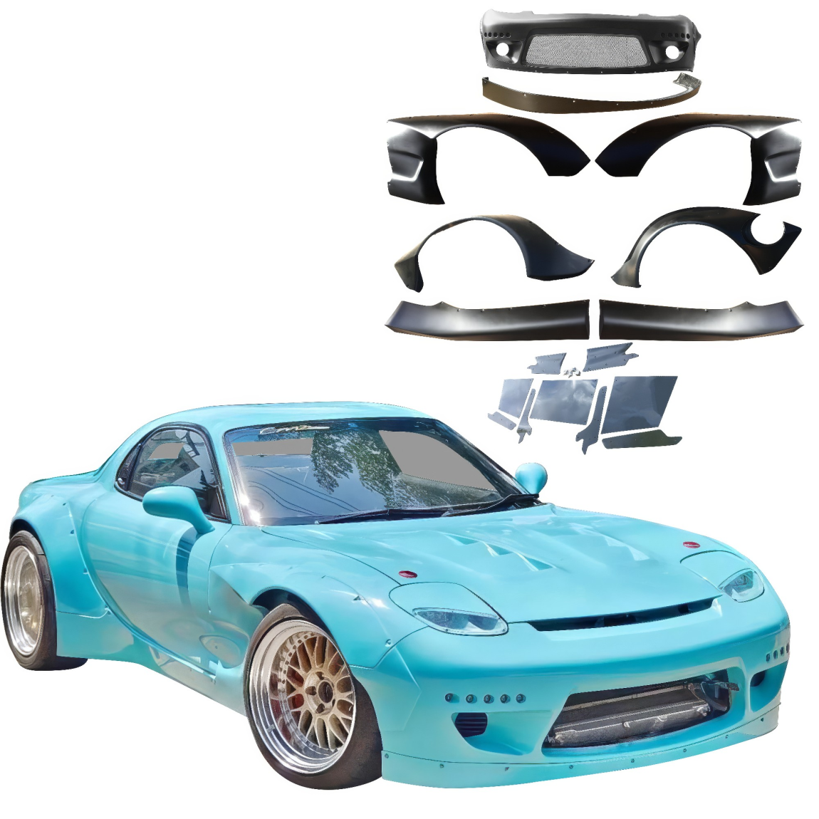 All kind of body kits for Mazda RX-7 1993. Exterior/Complete Body Kits 