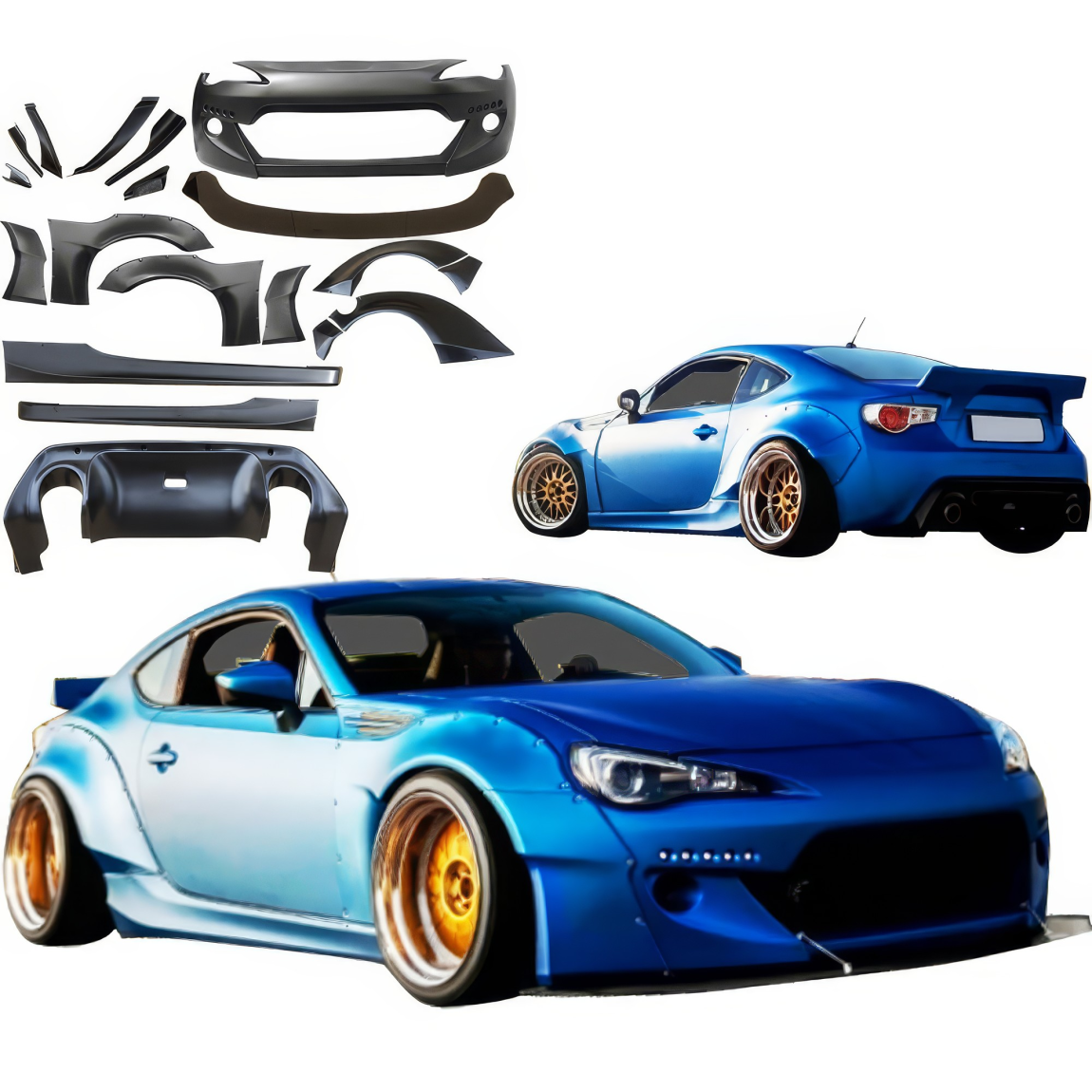 All kind of body kits for Subaru BRZ 2013. Exterior/Complete Body Kits 