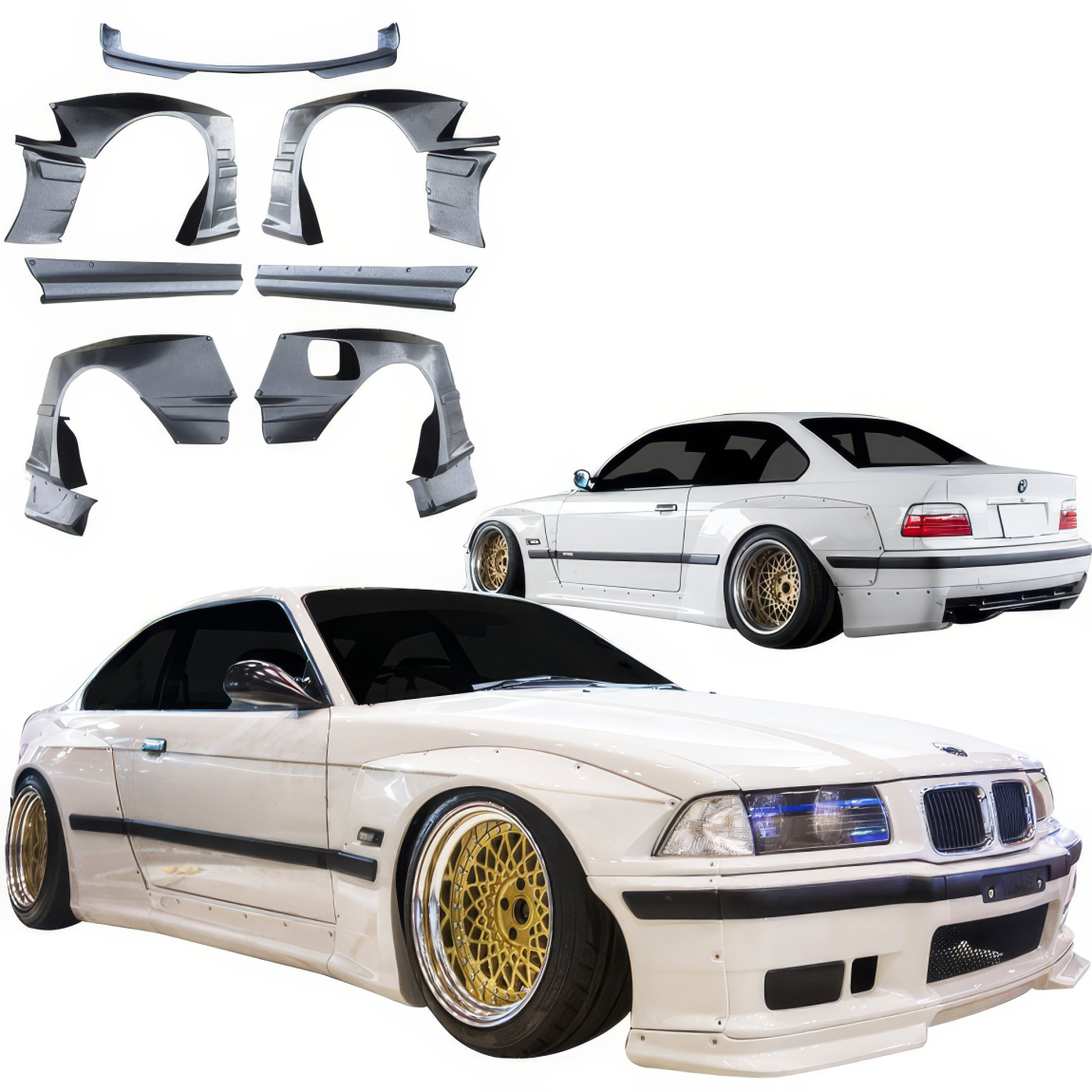 All kind of body kits for BMW 3-Series 1992. Exterior/Complete Body Kits 