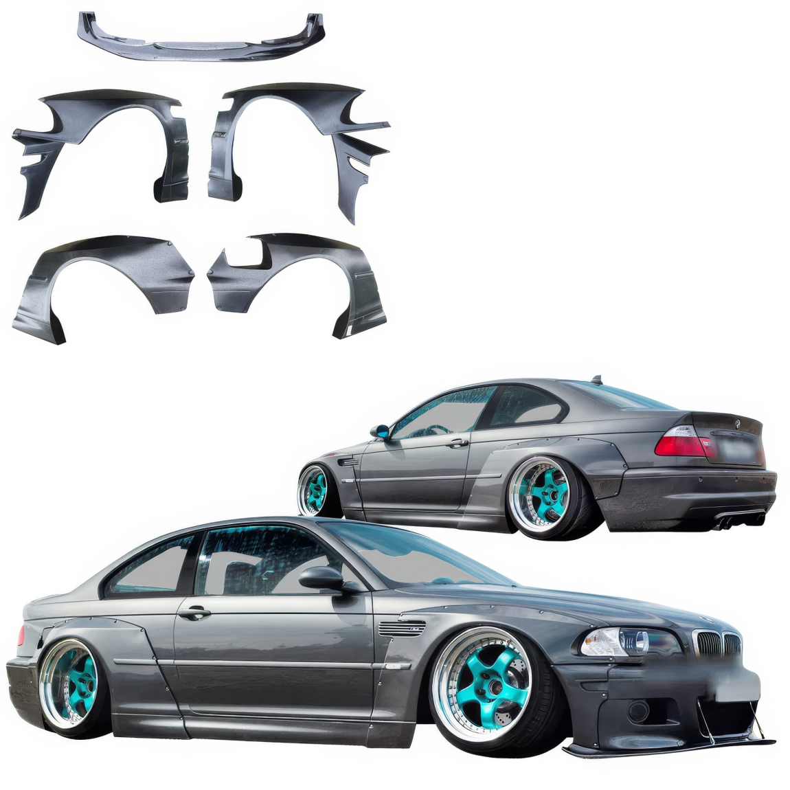 All kind of body kits for BMW M3 2002. Exterior/Complete Body Kits 