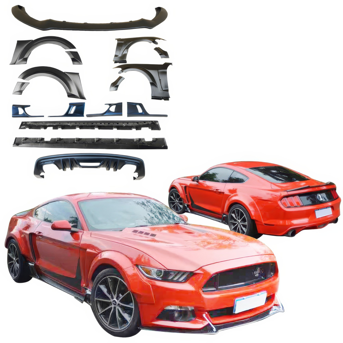 All kind of body kits for Ford Mustang 2015. Exterior/Complete Body Kits 