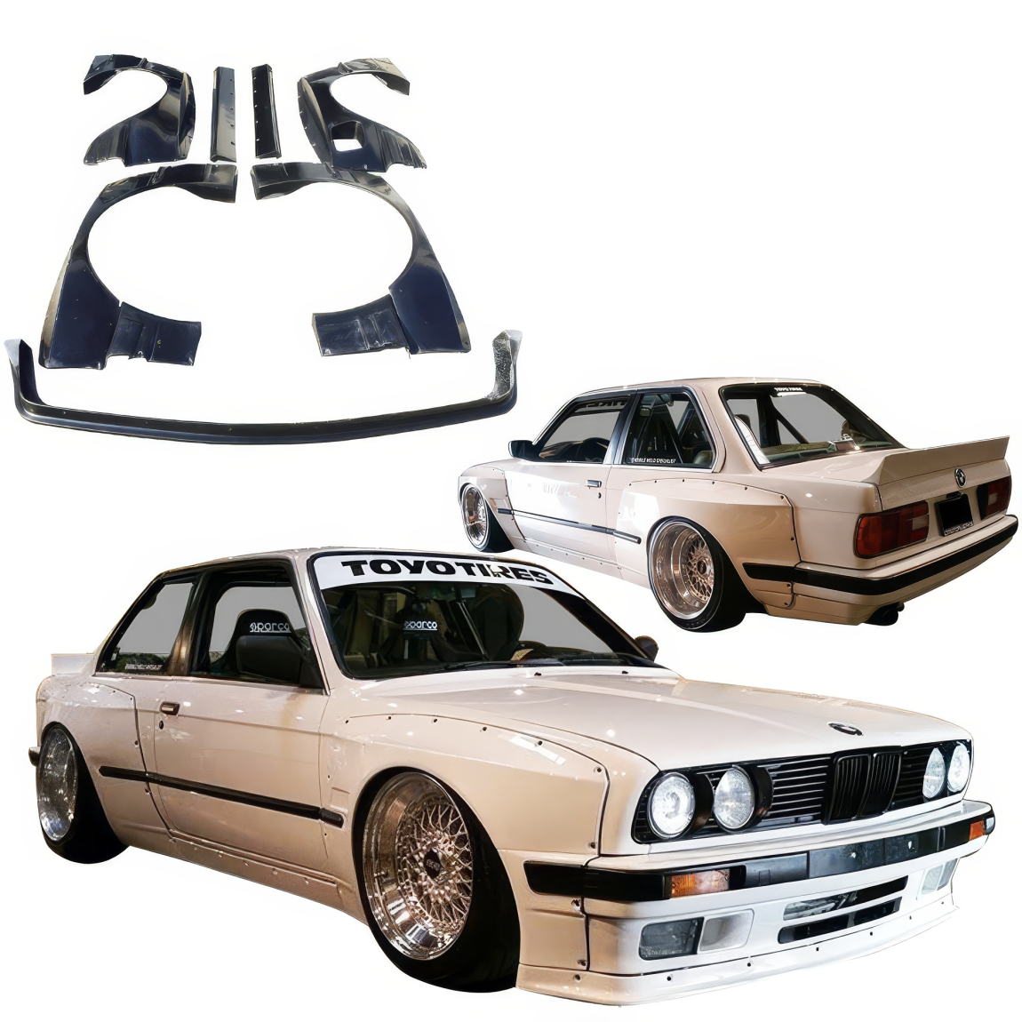 All kind of body kits for BMW 3-Series 1984. Exterior/Complete Body Kits 