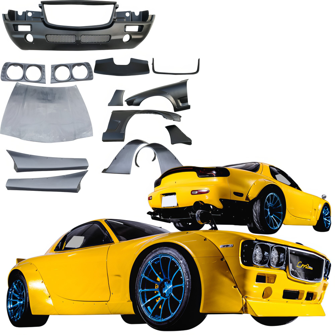 All kind of body kits for Mazda RX-7 1993. Exterior/Complete Body Kits 