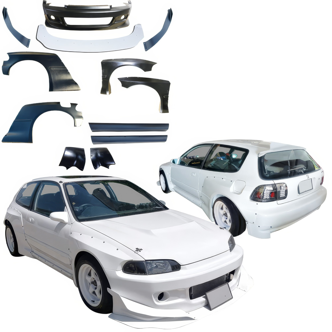 All kind of body kits for Honda Civic 1992. Exterior/Complete Body Kits 