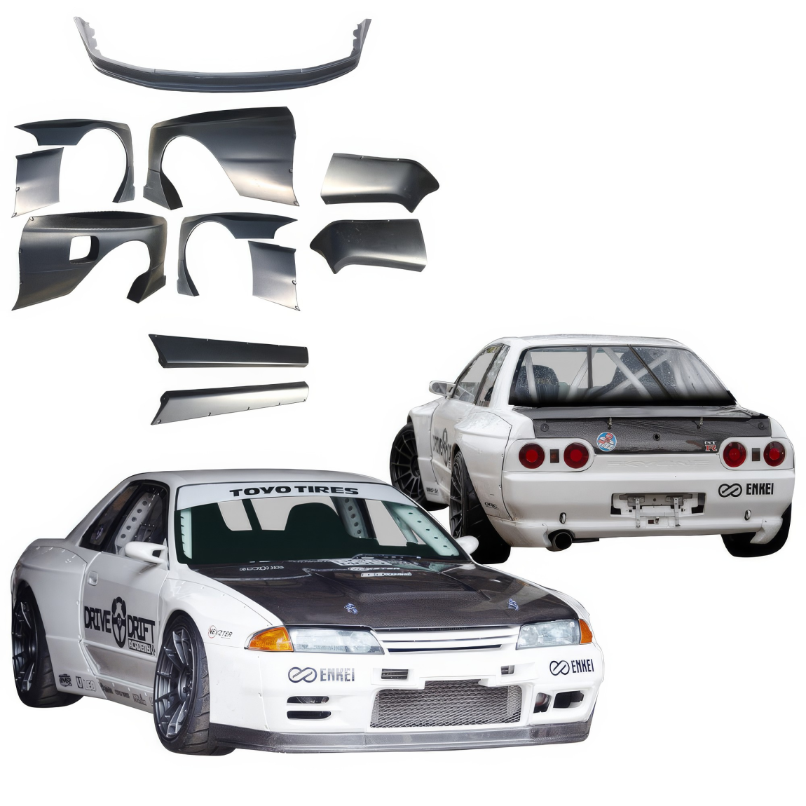 All kind of body kits for Nissan Skyline R32 1990. Exterior/Complete Body Kits 