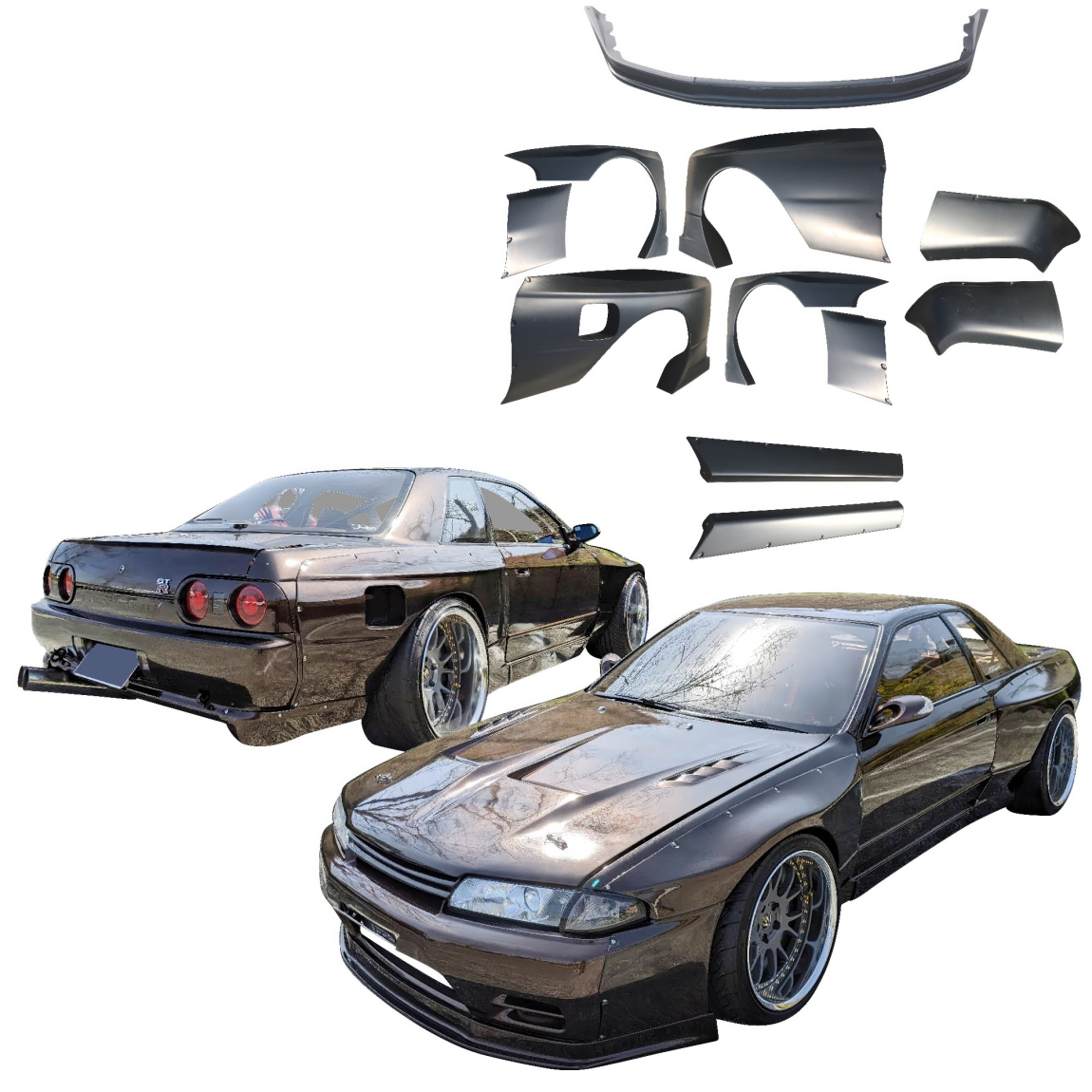 All kind of body kits for Nissan Skyline R32 1990. Exterior/Complete Body Kits 