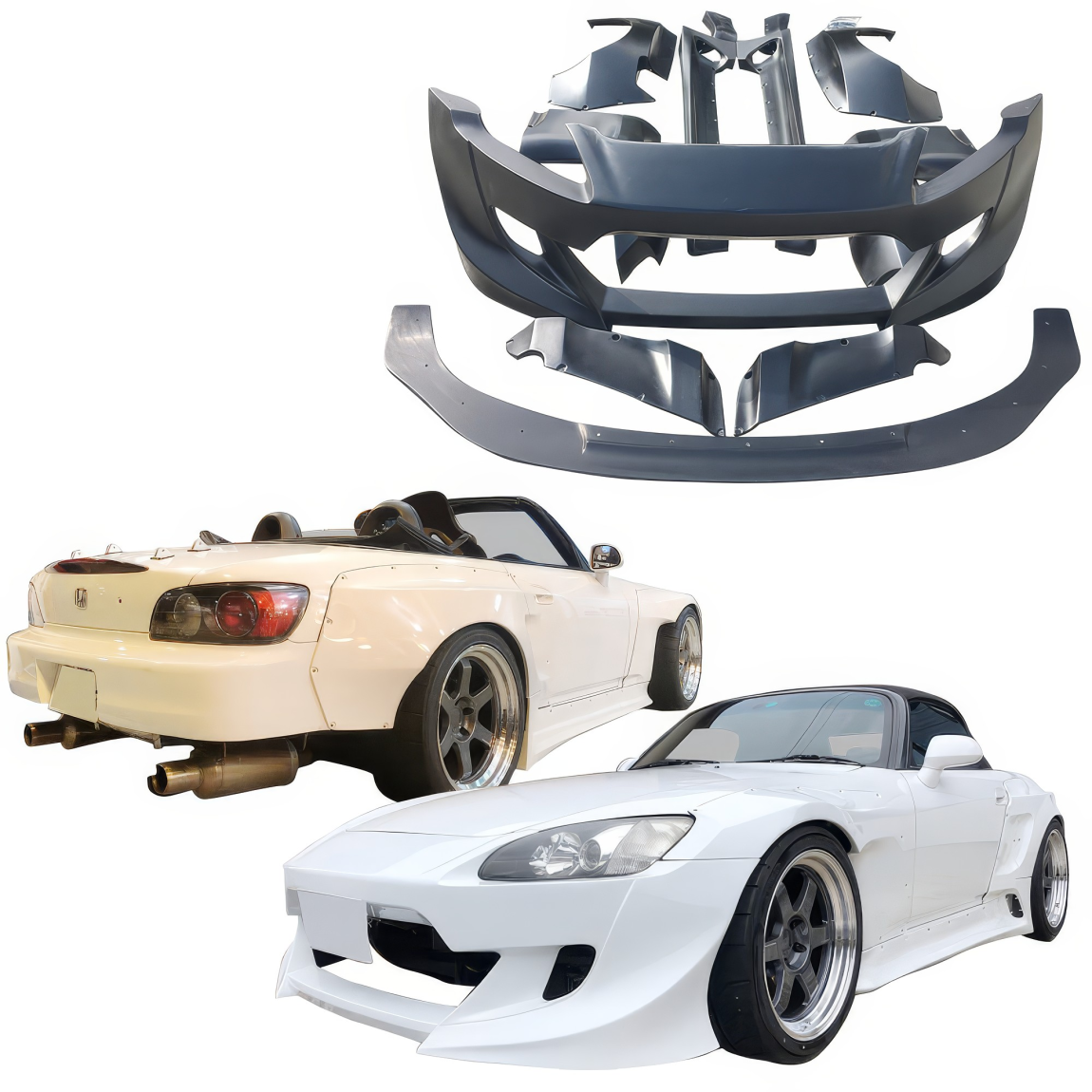 All kind of body kits for Honda S2000 2000. Exterior/Complete Body Kits 