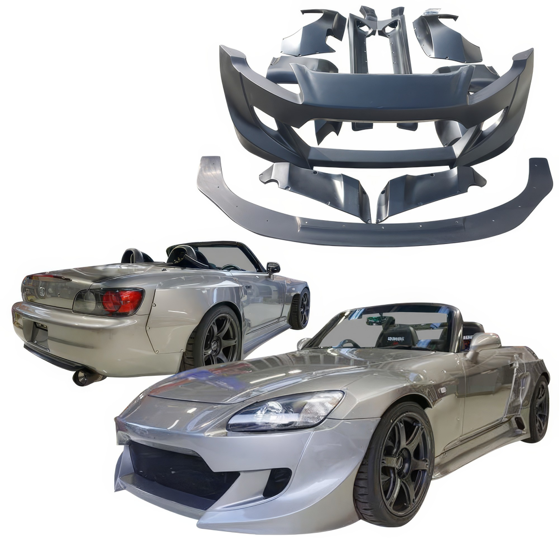 All kind of body kits for Honda S2000 2000. Exterior/Complete Body Kits 