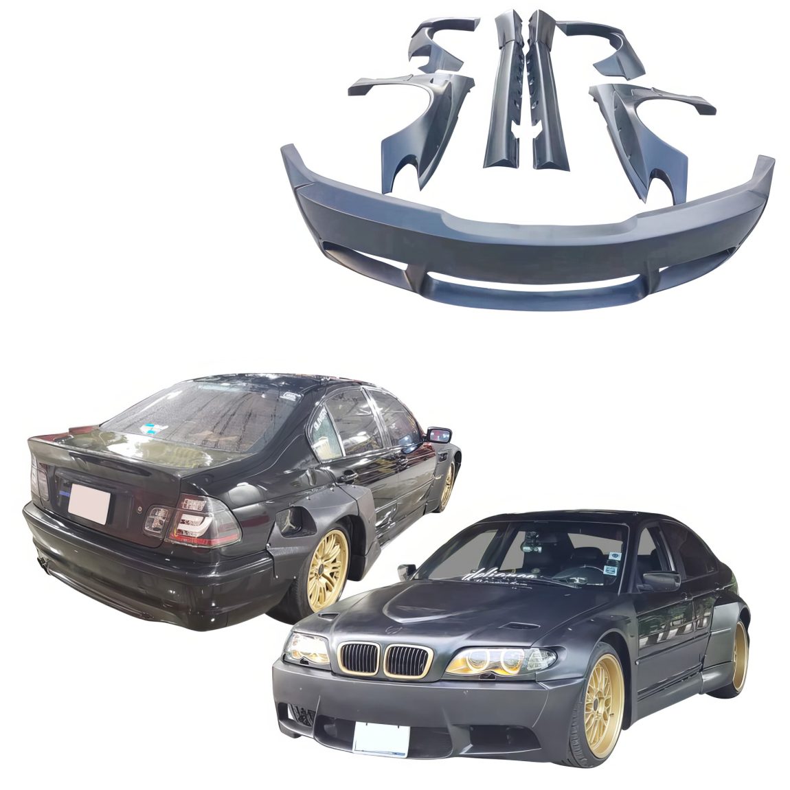 All kind of body kits for BMW 3-Series 2002. Exterior/Complete Body Kits 