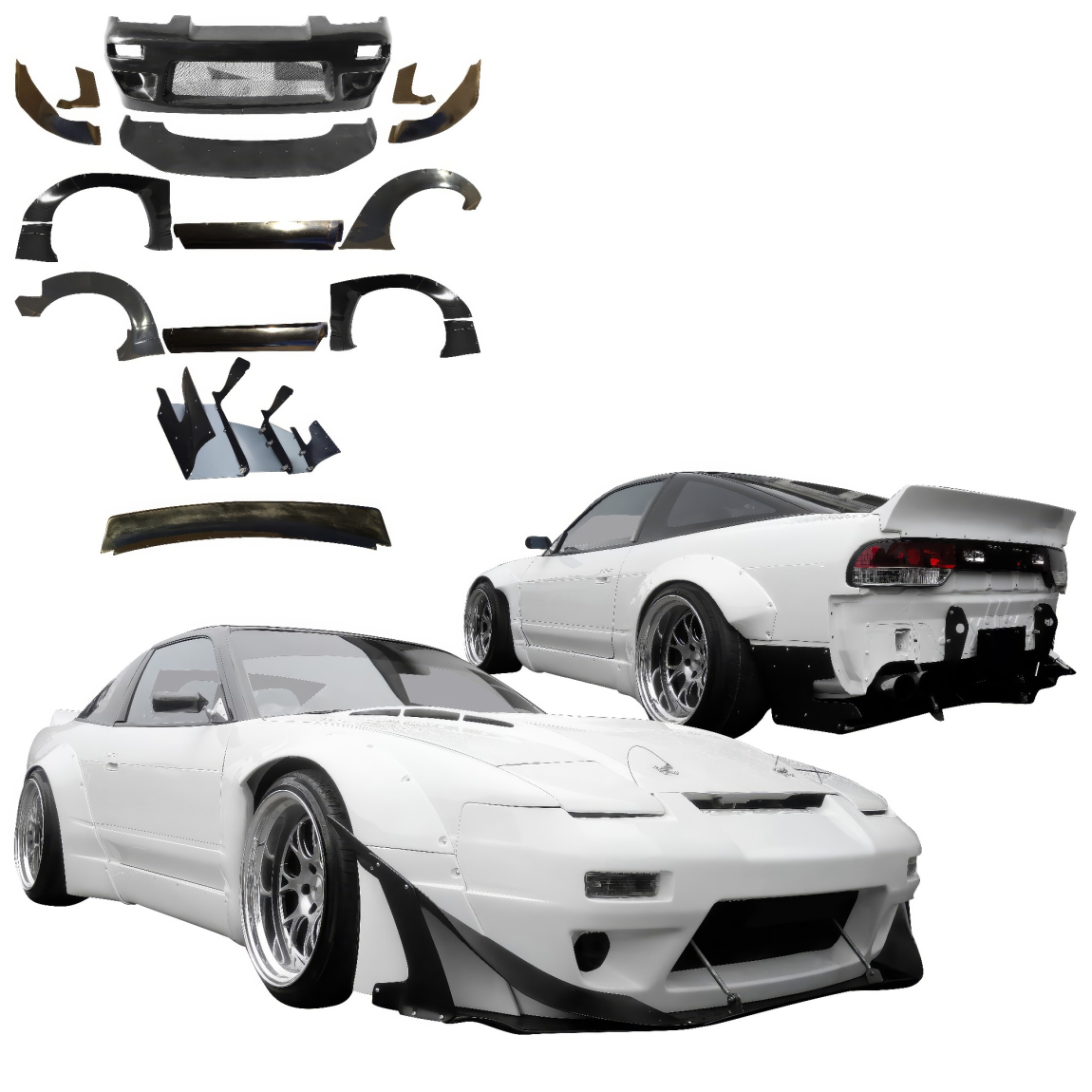 All kind of body kits for Nissan 240SX 1989. Exterior/Complete Body Kits 