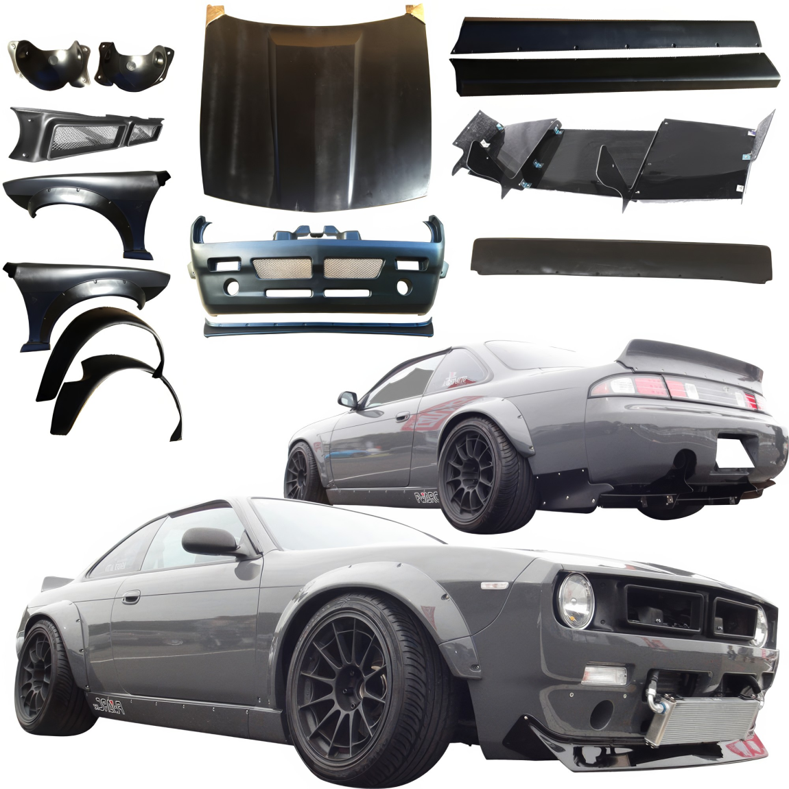 All kind of body kits for Nissan 240SX 1995. Exterior/Complete Body Kits 