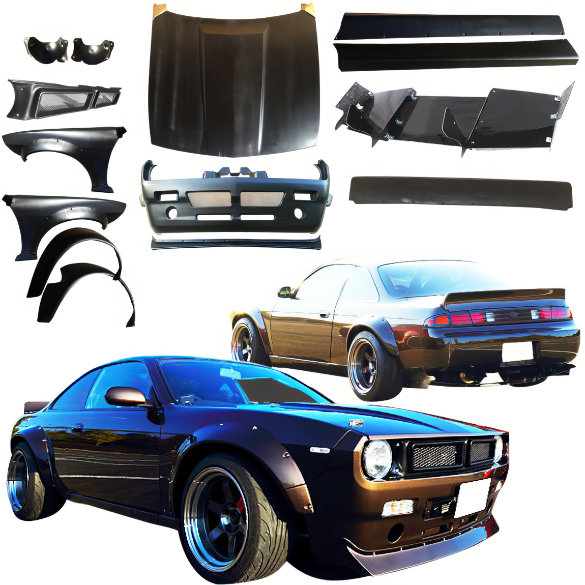 All kind of body kits for Nissan 240SX 1995. Exterior/Complete Body Kits 