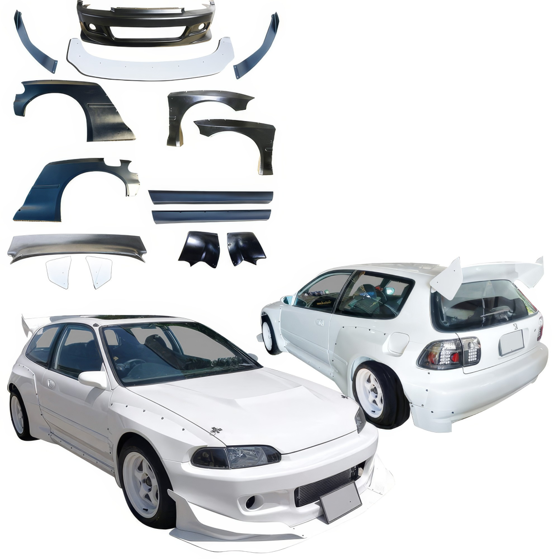 All kind of body kits for Honda Civic 1992. Exterior/Complete Body Kits 