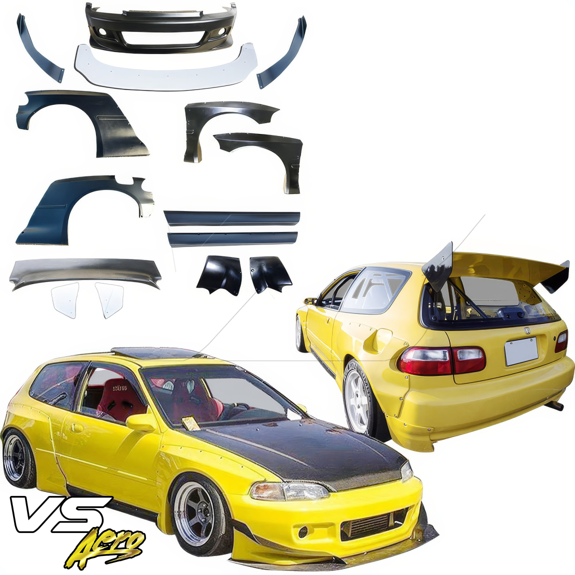 All kind of body kits for Honda Civic 1992. Exterior/Complete Body Kits 